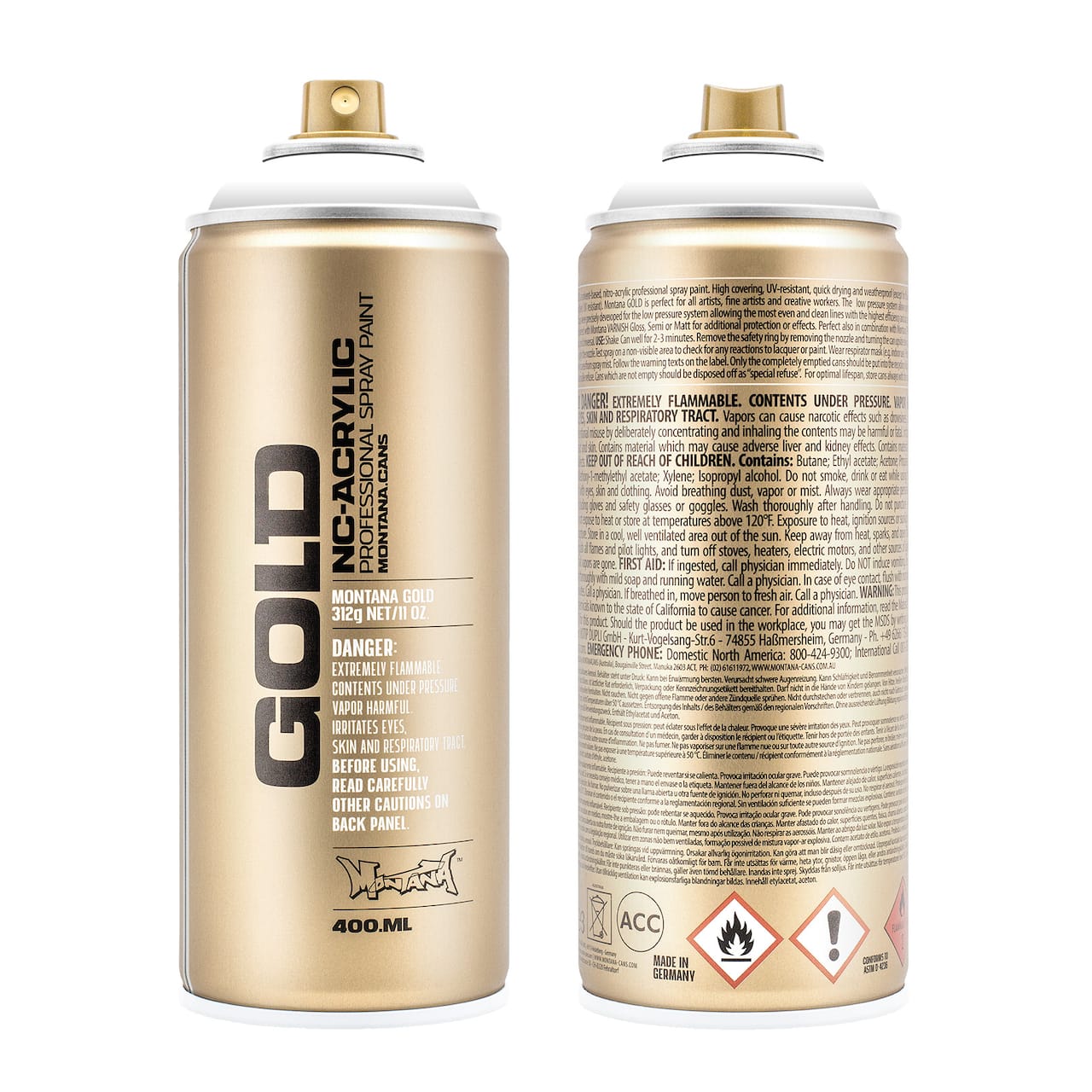 Montana™ Cans GOLD Shock Color Spray Paint, 400mL
